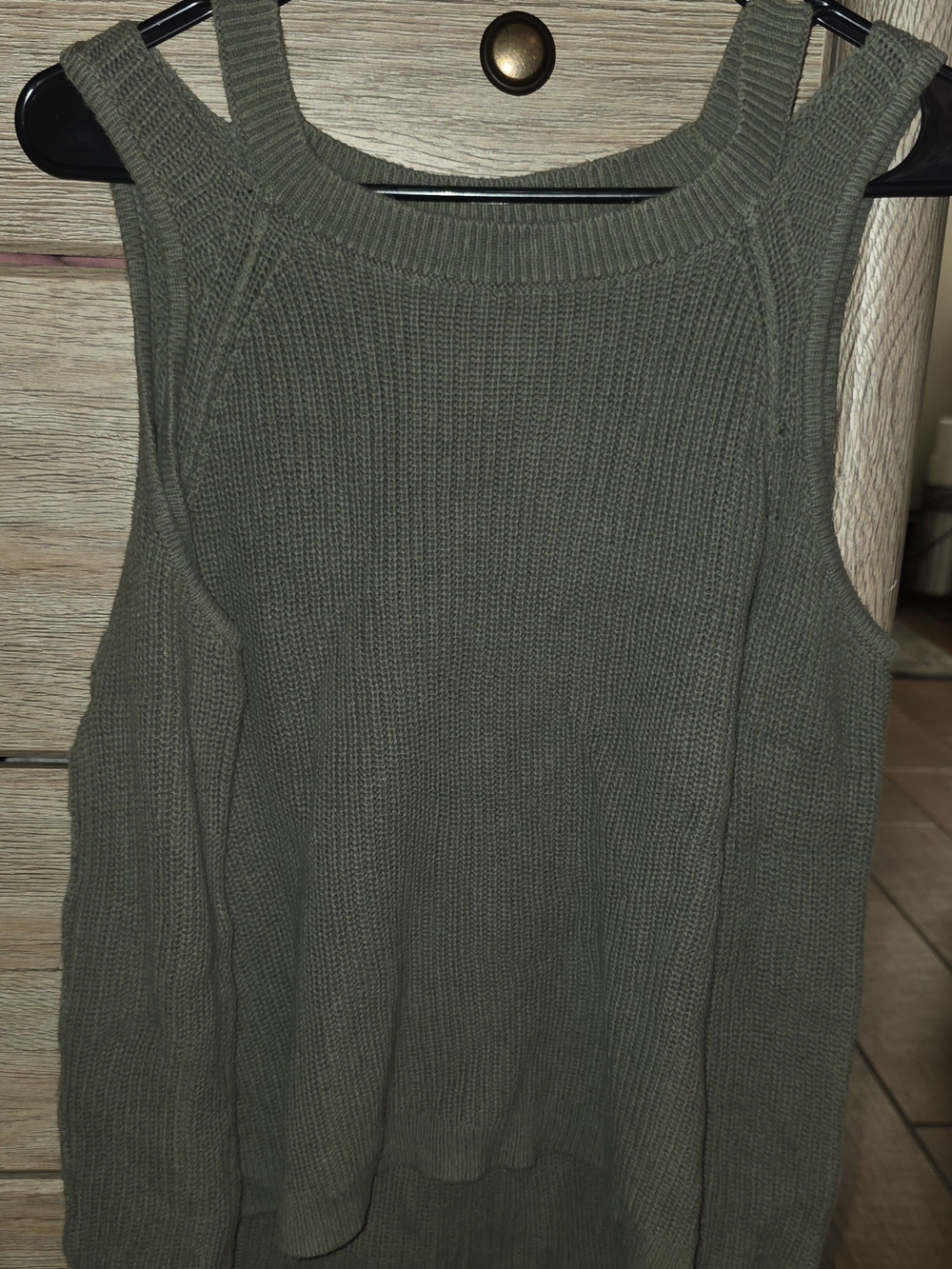 Hollister Olive Green Ribbed Knit Tank